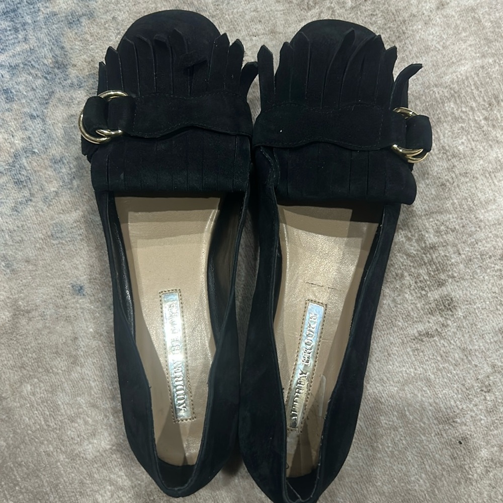 Aubrey Brooke GALE Tasseled Leather Loafers
